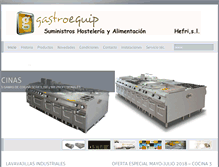 Tablet Screenshot of gastroequip.com